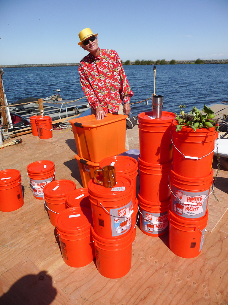 Home Depot orange
buckets